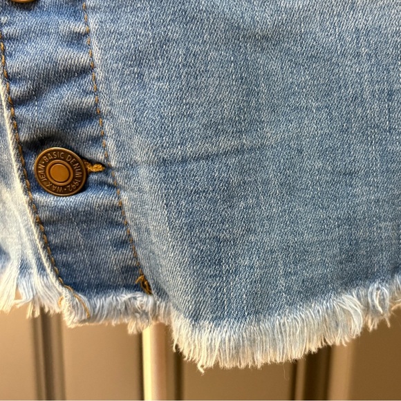 Wax Jean Denim Stretch Button-Up Overall Dress Size 3X - Picture 5 of 10